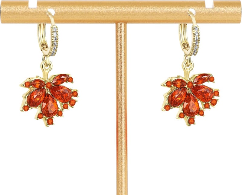 Fullive Thanksgiving Earrings, Fall Stud Dangle Turkey Earrings, Hypoallergenic Thanksgiving Accessory for Women Adult - Image 4